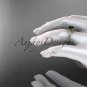 14kt yellow gold diamond floral engagement ring with a Black Diamond center stone ADLR92