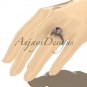 14kt rose gold diamond unique engagement ring, wedding ring with a Pink Topaz center stone ADER97