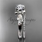 Platinum diamond unique engagement set, wedding ring ADER154S