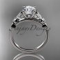 Platinum unique engagement ring, wedding ring ADLR387