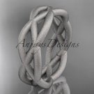 14kt white gold matte finish wedding band ADLR392G