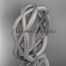 Platinum  matte finish wedding band ADLR392G