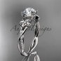 14kt white gold flower diamond wedding ring, engagement ring ADLR388