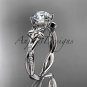Platinum flower diamond wedding ring, engagement ring ADLR388