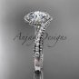 14kt white gold halo diamond engagement ring ADLR379