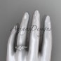 14kt white gold halo diamond engagement ring ADLR379
