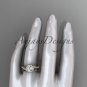 14kt rose gold halo diamond engagement set ADLR379S