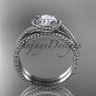 Platinum  wedding ring, engagement set ADLR389S