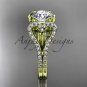 14kt yellow gold heart engagement ring, wedding ring, ADER395