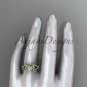 14kt yellow gold heart engagement ring, wedding ring, ADER395