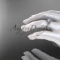 Platinum diamond celtic trinity knot wedding ring, engagement ring CT7393