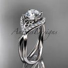 Platinum  diamond celtic trinity knot wedding ring, engagement ring CT7390
