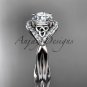 Platinum  diamond celtic trinity knot wedding ring, engagement ring CT7390