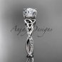 Platinum  diamond celtic trinity knot wedding ring, engagement ring CT7388