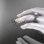 14k rose gold diamond pearl engagement set AP101S