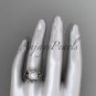 Platinum diamond pearl unique engagement set AP328S
