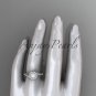 14kt white gold diamond wedding ring, engagement ring AP379
