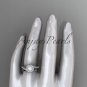 Platinum diamond wedding ring, engagement set AP379S