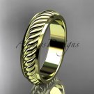 14kt yellow gold wedding band ADLR399G
