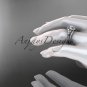 Platinum diamond floral wedding ring, engagement set ADLR126S