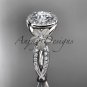 Platinum diamond floral wedding ring, engagement ring ADLR127