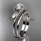 Unique 14kt white gold engagement set ADLR322S