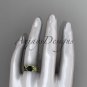 Unique 14kt yellow gold engagement set with a Black Diamond center stone ADLR322S