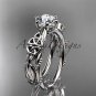 Platinum celtic trinity knot engagement ring , wedding ring CT766
