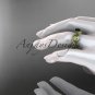 14kt yellow gold diamond floral engagement ring with a Black Diamond center stone ADLR192