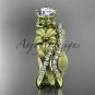 Unique 14kt yelow gold diamond flower, leaf and vine wedding ring, engagement set ADLR221S