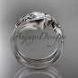 Unique platinuim diamond floral engagement set ADLR324S