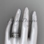 Unique platinuim diamond floral engagement set ADLR324S