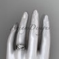 14kt white gold diamond engagement set with a "Forever One" Moissanite center stone ADLR240S