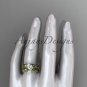 14k yellow gold diamond leaf and vine wedding ring, engagement ring, engagement set ADLR213
