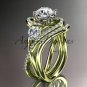 Unique 14kt yellow gold diamond engagement set, wedding ring ADLR320S