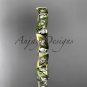 14k yellow gold diamond leaf and vine wedding band,engagement ring ADLR13B