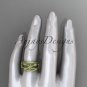 14kt yellow gold matte finish leaf and vine, flower wedding ring,wedding band ADLR352B