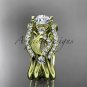14kt yellow gold diamond engagement ring with Moissanite center stone,double matching band ADLR68S