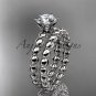 Platinum diamond wedding ring, engagement set ADLR34S