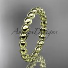 14k yellow gold wedding ring, engagement ring, wedding band ADLR34B