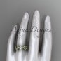 14kt yellow gold celtic trinity knot engagement set with a Moissanite center stone CT768S
