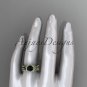 14kt yellow gold diamond celtic trinity knot engagement set,Black Diamond CT7155S