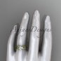 14kt yellow gold diamond celtic trinity knot engagement ring with a Moissanite center stone CT7221