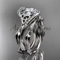 Platinum celtic trinity knot engagement set with "Forever One" Moissanite center stone CT764S