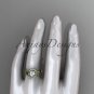 14kt yellow gold celtic trinity knot engagement ring , wedding ring CT764