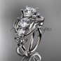 Platinum celtic trinity knot engagement ring , wedding ring CT769