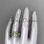 14kt yellow gold celtic trinity knot engagement ring ,diamond wedding ring CT788