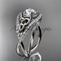 Platinum celtic trinity knot engagement ring ,diamond wedding ring CT788