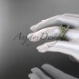 14kt yellow gold celtic trinity knot diamond wedding ring with Black Diamond center stone CT788