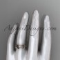 14kt rose gold diamond celtic trinity knot wedding band, bridal ring CT7120B